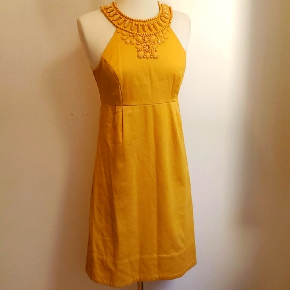 INC yellow dress. Sleeveless sz 2 [384]